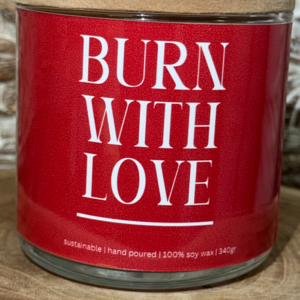 Αρωματικό κερί Αγίου Βαλεντίνου (Burn with love)